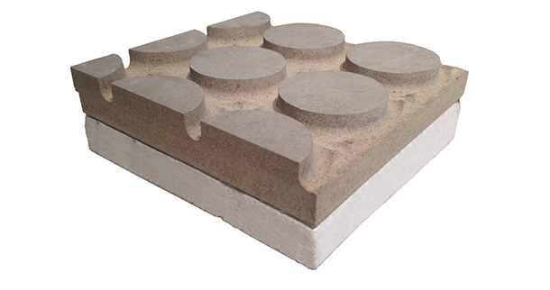 Pavimento radiante sopraelevato in cementolegno e polistirene espanso BetonRadiant Styr EPS