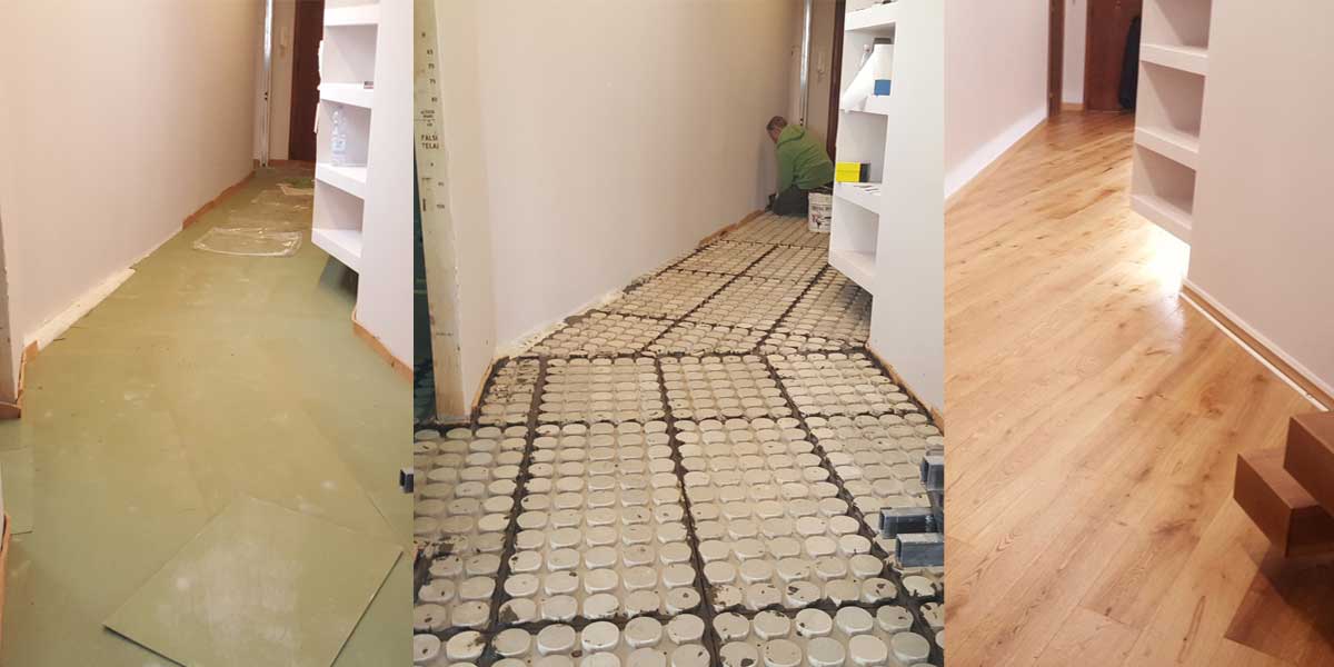 Installazione del pavimento radiante betonradiant